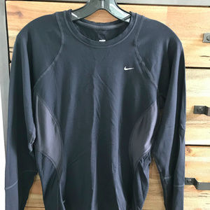 Nike Dri Fit Long Sleeve Shirt. Black, size Small